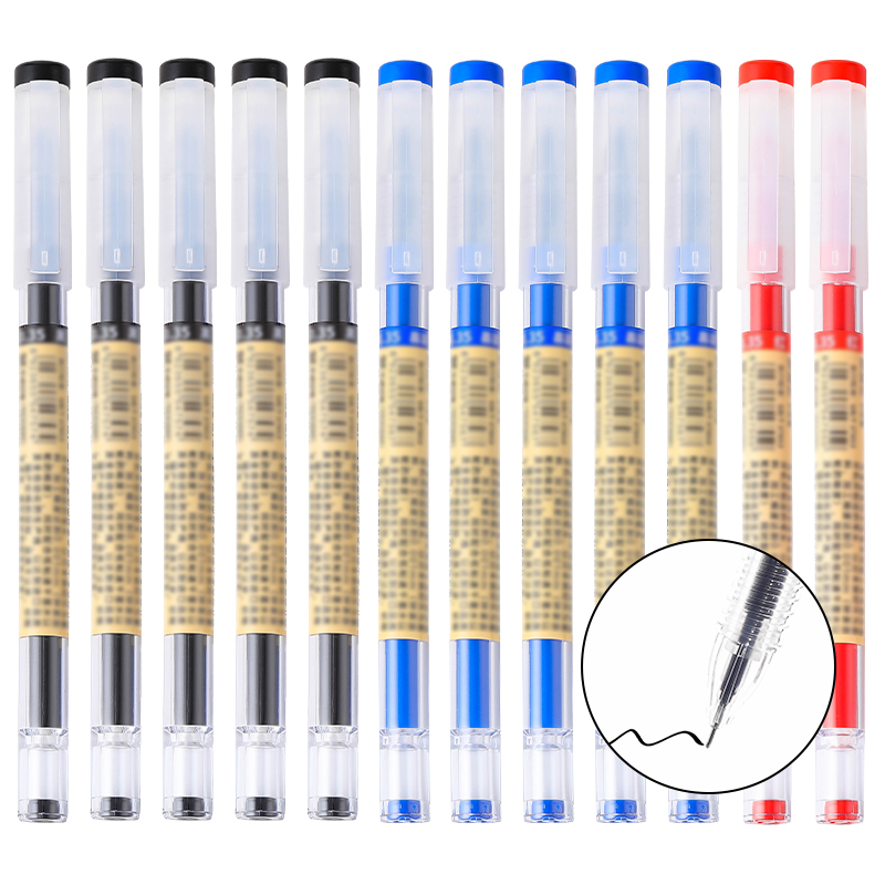 VOXRRN Ultra Fine 0.35mm Gel Pens Quick-Dry Bleed-Proof with Large Capacity Ink Smooth Skip-Free Writing Pens for Journaling Planner Note-Taking Office School Supplies – Classic Black Blue Red Colors
